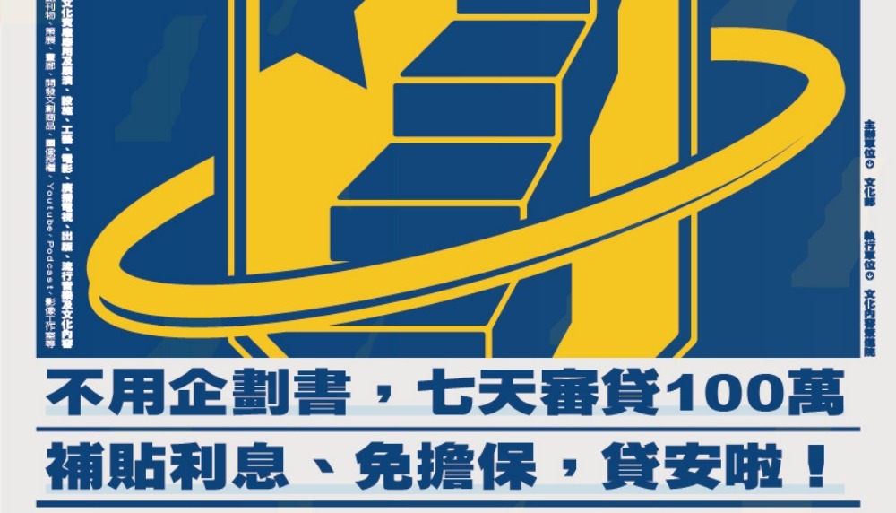 文化部文化創意產業青創貸款專區