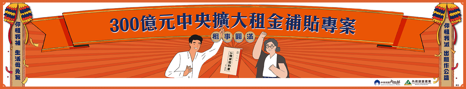 112-113年度300億元中央擴大租金補貼專案計畫
